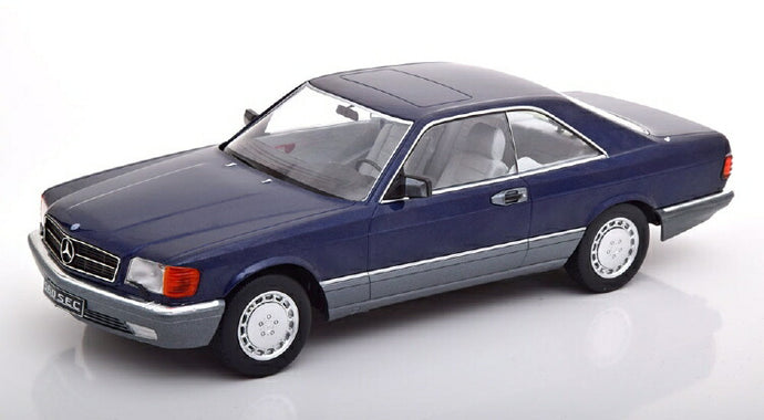 Mercedesメルセデスベンツ 560 SEC C126 blue-metallic /KK-SCALE 1/18 ミニカー