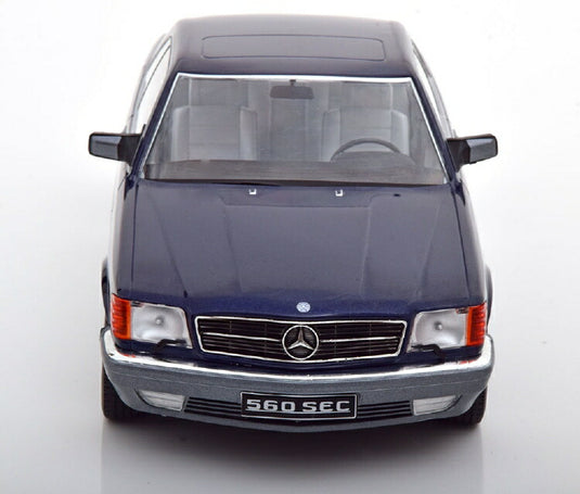 Mercedesメルセデスベンツ 560 SEC C126 blue-metallic /KK-SCALE 1/18 ミニカー