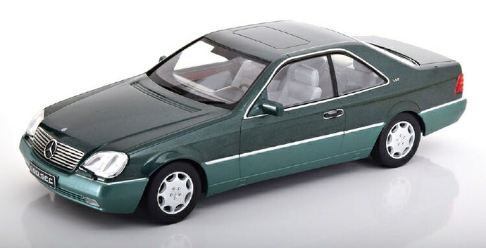 Mercedesメルセデスベンツ 600 SEC C140 1992 green-metallic /KK-SCALE 1/18 ミニカー