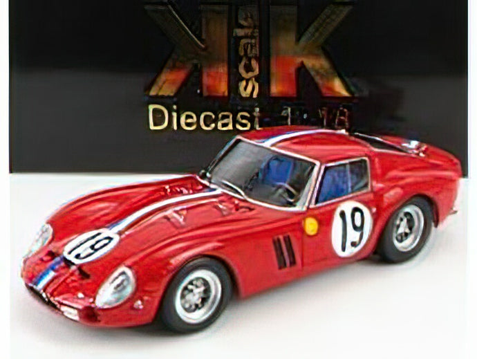 FERRARIフェラーリ 250 GTO COUPE ch.3705gt TEAM PIERRE NOBLET N 19 2nd 24h LE MANS 1962 J.GUICHET - P.NOBLET - RED WHITE BLUE /KK-SCALE 1/18 ミニカー