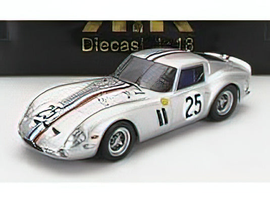 FERRARIフェラーリ 250 GTO 3.0L V12 COUPE TEAM ECURIE FRANCORCHAMPS N 25 24h LE MANS 1963 L.DERNIER - P.DUMAY - SILVER /KK-SCALE 1/18 ミニカー