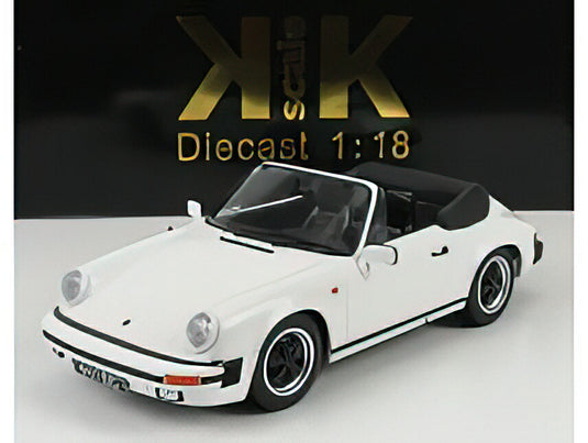 PORSCHE - 911 SC CABRIOLET 1983 - WITH EXTRA SOFT-TOP - WHITE /KK-SCALE 1/18 ミニカー