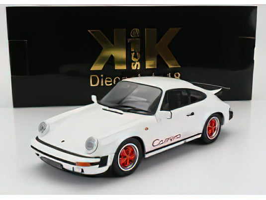 【予約】PORSCHE  911 CARRERA 3.2 CLUBSPORT COUPE 1989 - WHITE RED/KK-SCALE 1/18ミニカー