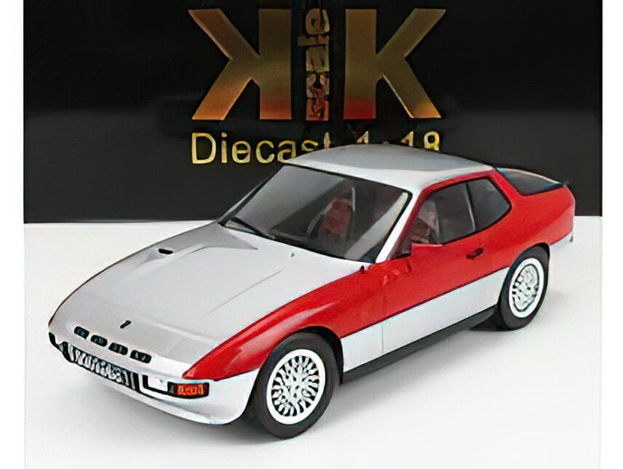 PORSCHE - 924 TURBO COUPE 1986 - SILVER RED /KK-SCALE 1/18 ミニカー