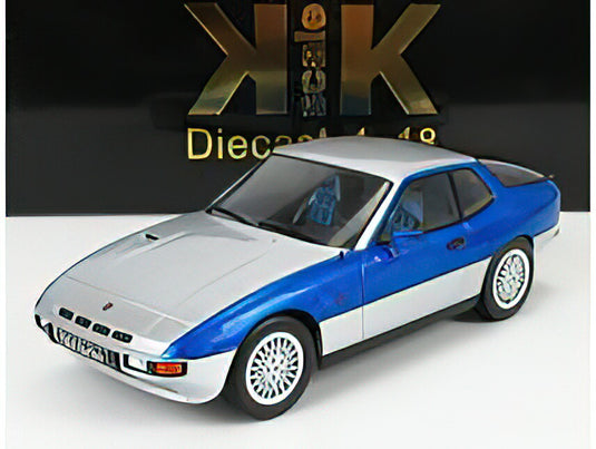 PORSCHE - 924 TURBO COUPE 1986 - SILVER BLUE MET /KK-SCALE 1/18 ミニカー