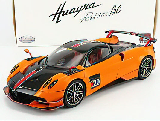 PAGANI - HUAYRA BC ROADSTER N 20 2017 - ORANGE BLACK /LCD 1/18ミニカー