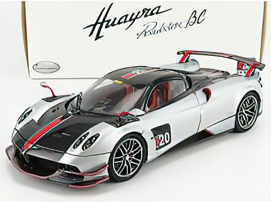 PAGANI - HUAYRA BC ROADSTER N 20 2017 - SILVER BLACK /LCD 1/18ミニカー