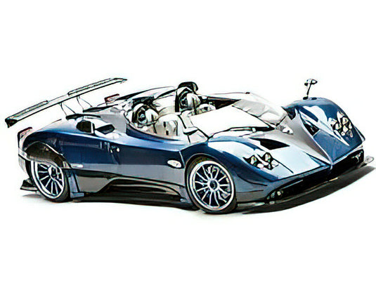 予約】2023年発売予定PAGANI - ZONDA HP BARCHETTA 2018 - CARBON FIBRE BLUE /LCD –  ラストホビー