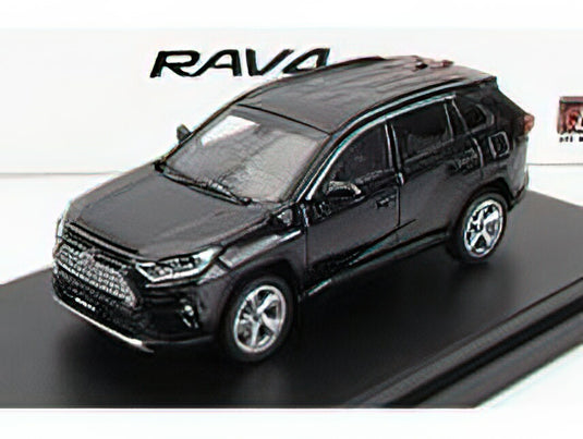TOYOTA - RAV4 HYBRID 2023 - BLACK /LCD 1/64 ミニカー
