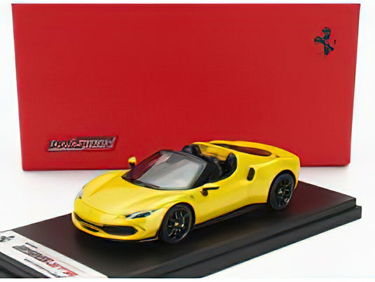 FERRARIフェラーリ 296 GTS SPIDER OPEN ROOF 2022 - GIALLO TRISTRATO - YELLOW MET /LOOKSMART  1/43 ミニカー