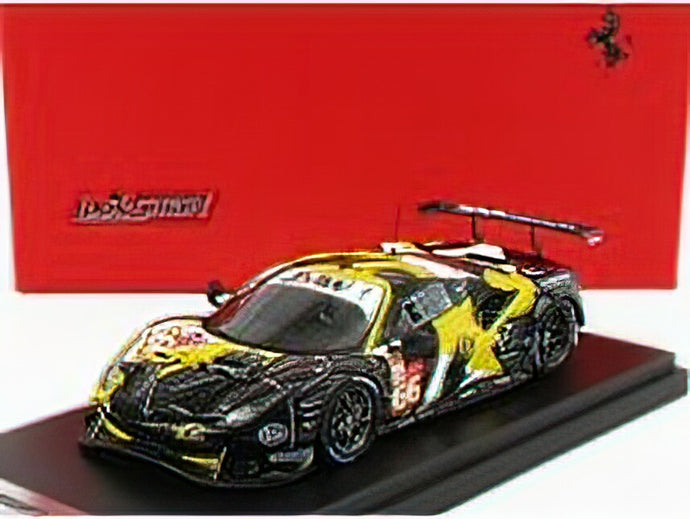 FERRARIフェラーリ - 488 GTE EVO 3.9L TURBO V8 TEAM JMW MOTORSPORT N 66 24h LE MANS 2021 J.FANNIN - T.NEUBAUER - R.SALES - BLACK WHITE YELLOW /LOOKSMART 1/43 ミニカー