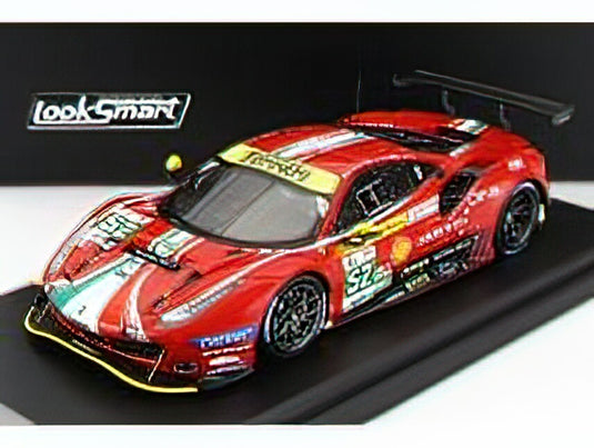 FERRARIフェラーリ 488 GTE EVO 3.9L TURBO V8 TEAM AF CORSE N 52 3rd LMGTE PRO CLASS 24h LE MANS 2022 M.MOLINA - A.FUOCO - D.RIGON - RED /LOOKSMART 1/43 ミニカー