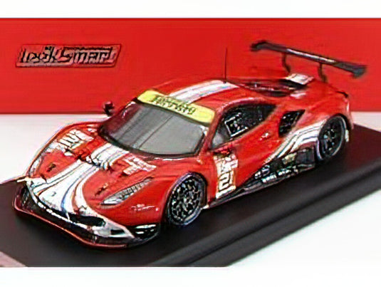 FERRARIフェラーリ 488 GTE EVO 3.9L TURBO V8 TEAM AF CORSE N 21 24h LE MANS 2022 S.MANN - C.ULRICH - T.VILANDER - RED /LOOKSMART 1/43 ミニカー