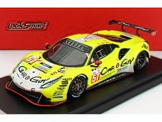 FERRARIフェラーリ 488 GTE EVO 3.9L TURBO V8 TEAM KESSEL RACING N 57 24h LE MANS  2022 T.KIMURA - F.SCHANDORFF - M.JENSEN - YELLOW SILVER /LOOKSMART 1/43 ...