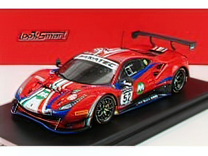 FERRARIフェラーリ - 488 GT3 EVO TEAM AF CORSE N 52 2nd PRO-AM CLASS 24h SPA 2021 A.BERTOLINI - J.WARTIQUE - L.MACHIELS - A.ROVERA - RED BLUE /LOOKSMART 1/43 ミニカー