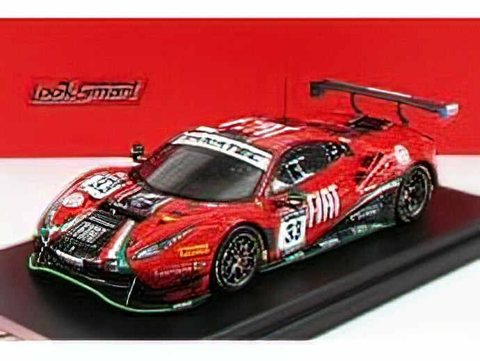 FERRARIフェラーリ - 488 GT3 EVO TEAM RINALDI RACING N 33 24h SPA 2021 B.HITES - F.CRESTANI - D.PEREL - RED /LOOKSMART 1/43 ミニカー