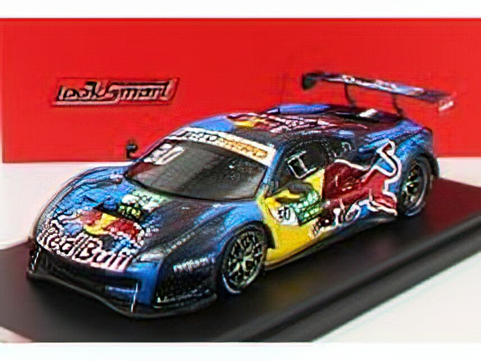 FERRARIフェラーリ - 488 GT3 EVO 3.9L TURBO V8 TEAM RED BULL N 30 DTM SEASON 2021 L.LAWSON - BLUE RED YELLOW /LOOKSMART 1/43 ミニカー