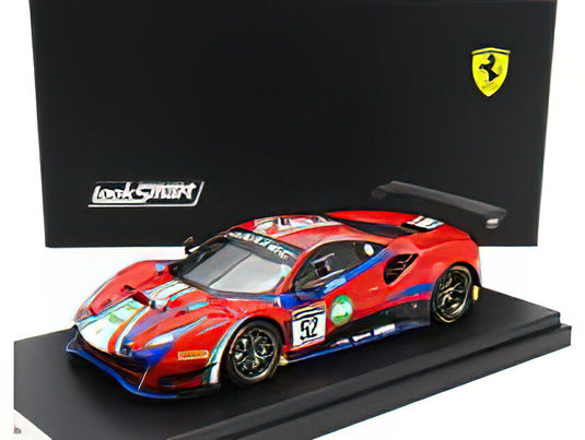 FERRARI - 488 GT3 EVO 3.9L TURBO V8 TEAM AF CORSE N 52 WINNER PRO-AM CUP 24h SPA 2022 ANDREA BERTOLINI - STEFANO COSTANTINI - LOUIS MACHIELS - ALESSIO ROVERA - RED BLUE BLACK /LOOKSMART 1/43 ミニカー