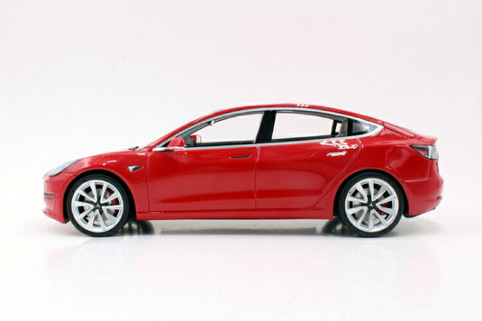 Tesla Model 3 red  /Ls Collectibles  1/18 ミニカー