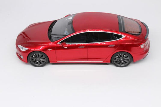 Model S Facelift レッド /LS COLLECTIBLES 1/18  レジンミニカー