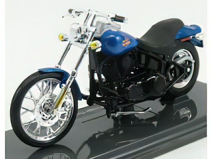 HARLEY DAVIDSON - FXSTB NIGHT TRAIN 2002 - BLUE MET BLACK /MAISTO 1/18 ミニカー