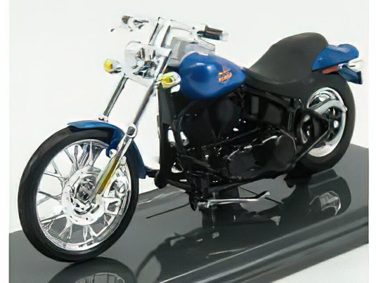 HARLEY DAVIDSON - FXSTB NIGHT TRAIN 2002 - BLUE MET BLACK /MAISTO 1/18 ミニカー