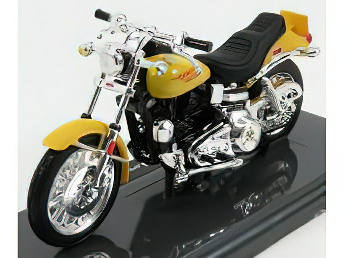 HARLEY DAVIDSON - FXS LOW RIDER 1977 - YELLOW /MAISTO 1/18 ミニカー