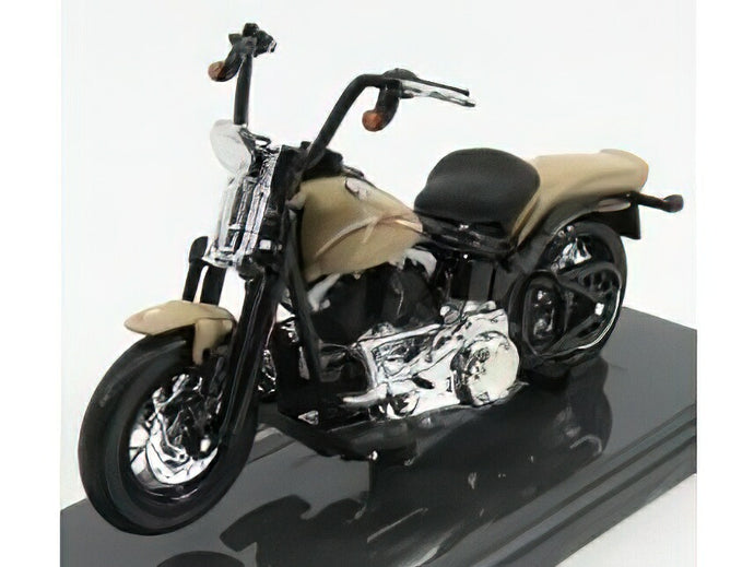 HARLEY DAVIDSON - FLSTSB CROSS BONES 2008 - BEIGE /MAISTO 1/18 ミニカー