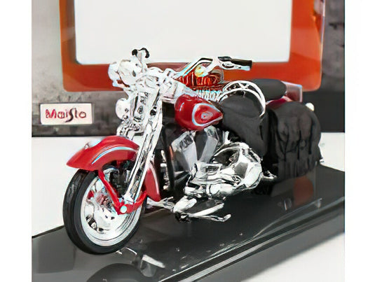 HARLEY DAVIDSON FLSTS ヘリテイジ スプリンガー 1999 レッド/ MAISTO 1/18 バイク模型ミニカー