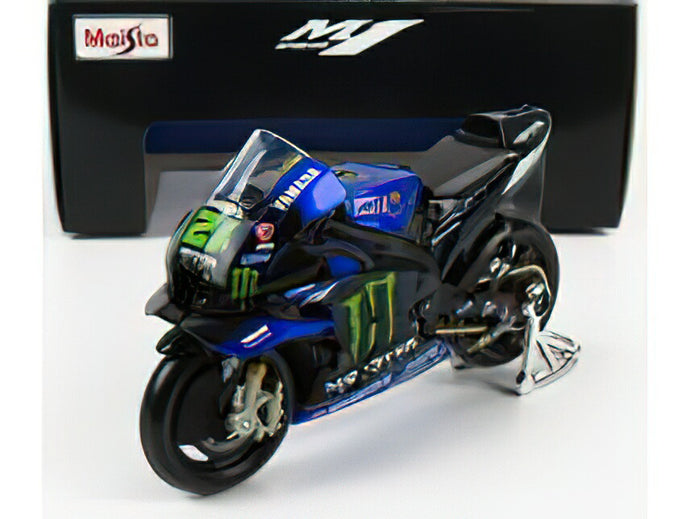 YAMAHA - YZR-M1 TEAM YAMAHA MONSTER ENERGY N 21 MOTOGP SEASON 2022 FRANCO MORBIDELLI - BLUE /MAISTO 1/18 ミニカー