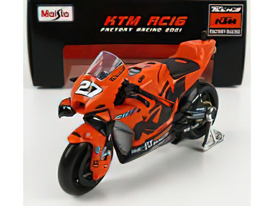 KTM - RC16 TECH3 KTM FACTORY RACING TEAM N 27 MOTOGP 2021 IKER LECUONA - ORANGE BLACK /MAISTO 1/18 ミニカー