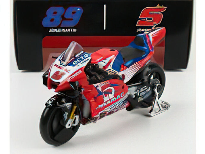 DUCATI - DESMOSEDICI GP21 PRAMAC RACING TEAM N 5 MOTOGP 2021 JOHANN ZARCO - RED /MAISTO 1/18 ミニカー