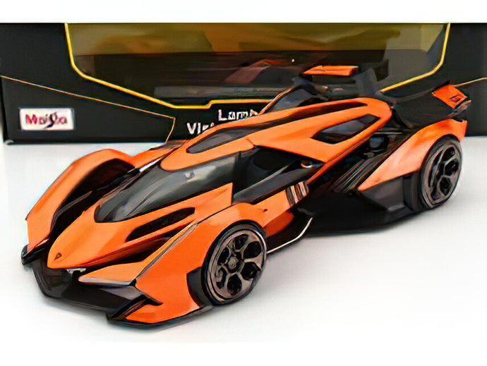 LAMBORGHINI - LAMBO V12 VISION GT N 63 GRAN TURISMO 2020 - ORANGE BLACK /MAISTO 1/18 ミニカー
