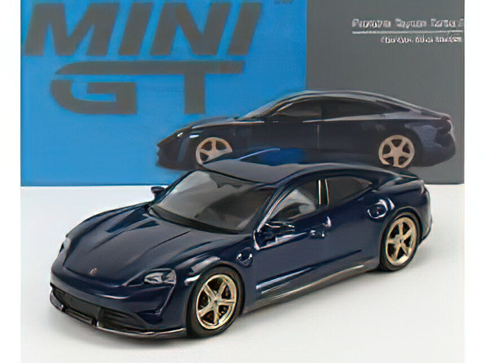 PORSCHE  TAYCAN TURBO S LHD 2019 - BLUE MET /MINI GT 1/64ミニカー