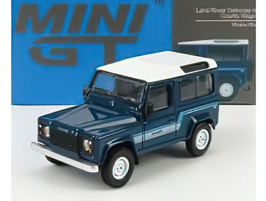 LAND ROVER - DEFENDER 90 WAGON LHD 1983 - STRATOS BLUE /MINI GT 1/64ミニカー