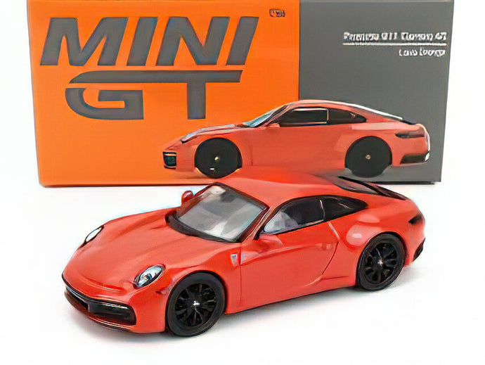 PORSCHE  911 992 CARRERA 4S COUPE RHD 2020 - ORANGE /MINI GT 1/64ミニカー