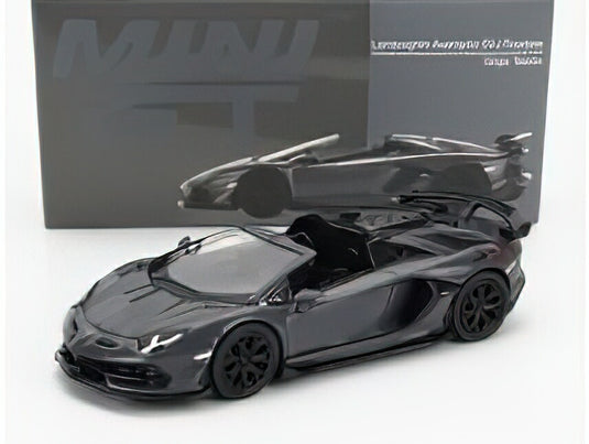 LAMBORGHINI  AVENTADOR SVJ ROADSTER RHD 2018 - GREY /MINI GT 1/64ミニカー