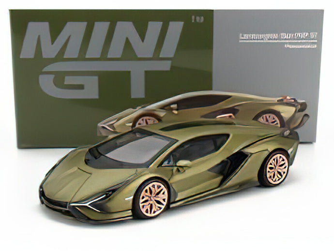 LAMBORGHINI  SIAN FKP 37 HYBRID 2020 - GREEN /MINI GT 1/64ミニカー