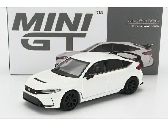 HONDA - CIVIC TYPE-R LHD 2023 - WHITE /MINI GT 1/64ミニカー