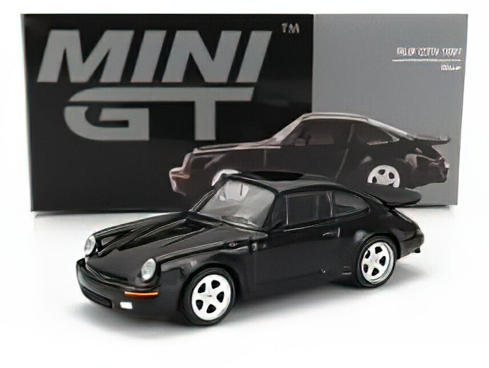 PORSCHE  911 964 RUF CTR COUPE LHD 1987 - BLACK /MINI GT 1/64ミニカー