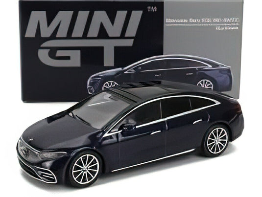 MERCEDES BENZベンツ EQS 580 4MATIC LHD 2022 - BLUE MET /MINI GT 1/64ミニカー