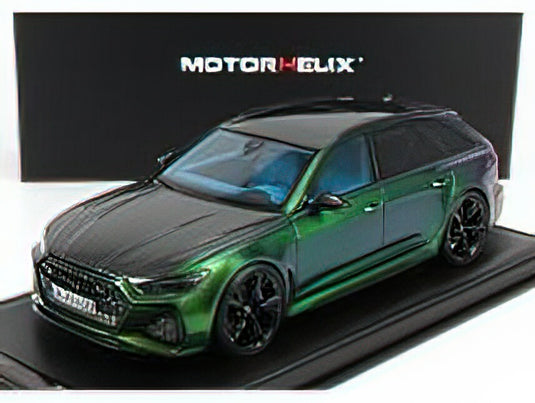 AUDIアウディ A6 RS6 AVANT (C8) 2020 - CHAMELEON GREEN  /MOTORHELIX 1/18 ミニカー