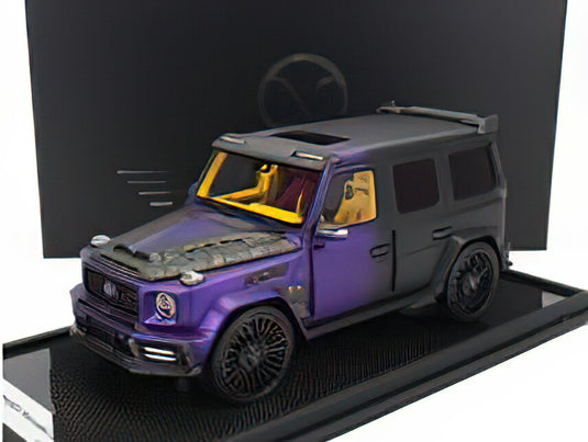MERCEDES BENZベンツ G-CLASS G63 MANSORY (W463) V8 BITURBO 2022 - PURPLE MATT BLACK CAMOUFLAGE /MOTORHELIX 1/18 ミニカー