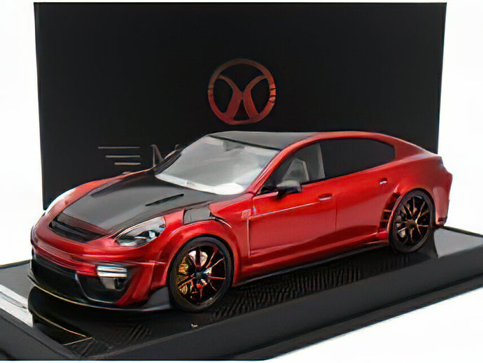 PORSCHE  PANAMERA MANSORY 2019 - RED MET CARBON/MOTORHELIX 1/18ミニカー