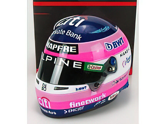 F1 CASCO HELMET A522 TEAM ALPINE BWT N 14 SEASON 2022 FERNANDO ALONSO - BLUE PINK WHITE/BELL HELMET 1/2 ヘルメットレプリカ ミニチュア