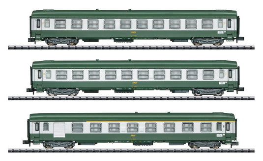 Minitrix 155022x type B10, 1x type A7Dd DC 電車セット Nゲージ
