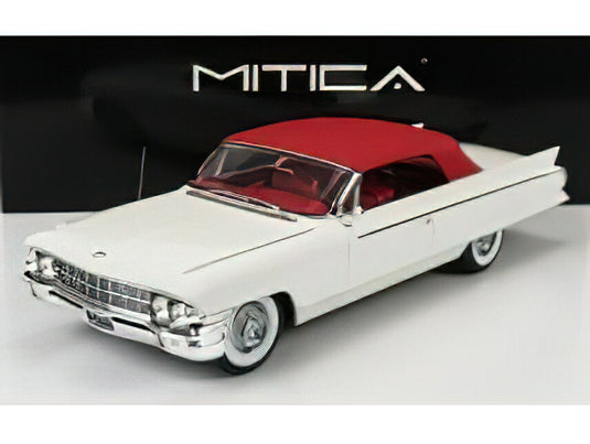 CADILLAC - ELDORADO BIARRITZ CONVERTIBLE CLOSED 1962 WHITE BORDEAUX海外限定/MITICA 1/18ミニカー