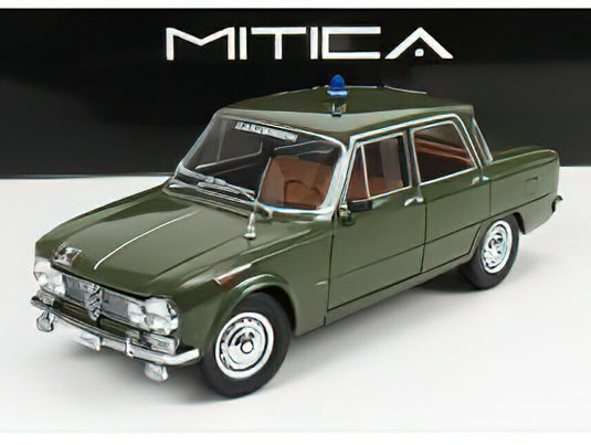 【予約】12月以降発売予定ALFA ROMEOアルファロメオ GIULIA 1.6 Ti CARABINIERI ROMA 1963  MATT GREEN /MITICA 1/18 ミニカー