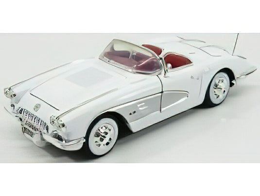 CHEVROLETコルベット SPIDER 1958 - WHITE SILVER/Motor Max 1/18ミニカー
