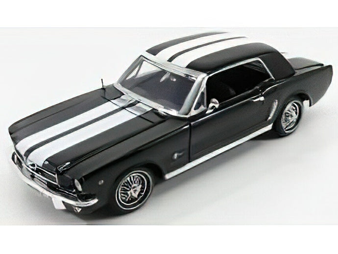 FORD USA  MUSTANG 1/2 HARD-TOP 1964 - BLACK WHITE/Motor Max 1/18ミニカー